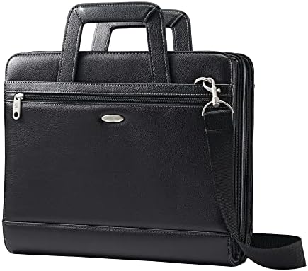 Amazon.com | Samsonite Xenon Business Zip Portfolio, Black, One